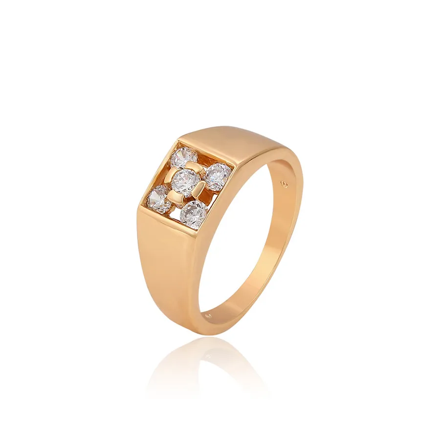 

A00705993 xuping jewelry Wholesale simple fashion luxury dubai 18k gold-plated diamond women's ring