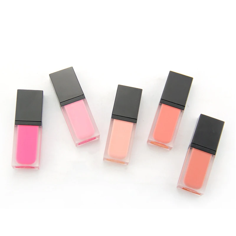 

Wholesale makeup cosmetics private label pick your own 5 color liquid blush blusher, 5 colors for your choice