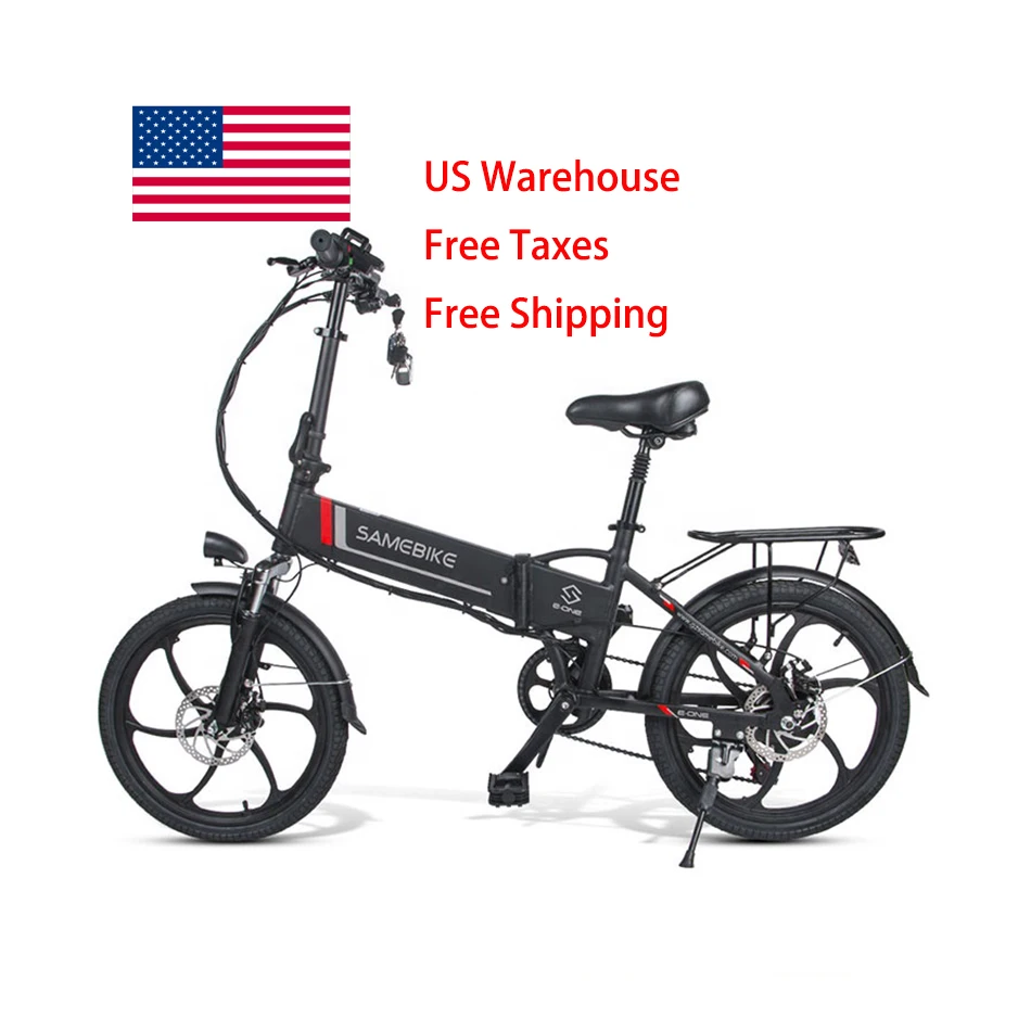 

EU US Stock 20 inch 48V 10.4Ah City ebike Folding SHIMANO 7 Speed Aluminum alloy electric bicycle e-bike