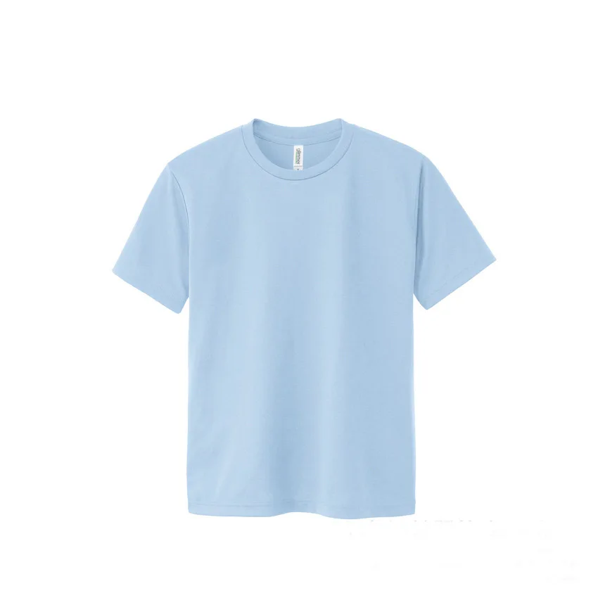 cheap price 100% polyester plain color quick dry customize logo men women unisex tshirt