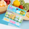 custom new style salad eating mini forks children cartoon cute creative flower friendly plastic strawberry fruit fork set