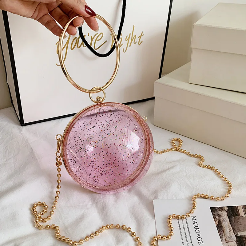 

2020 Wholesale Ladies Jelly Transparency Handbags Ball For Women