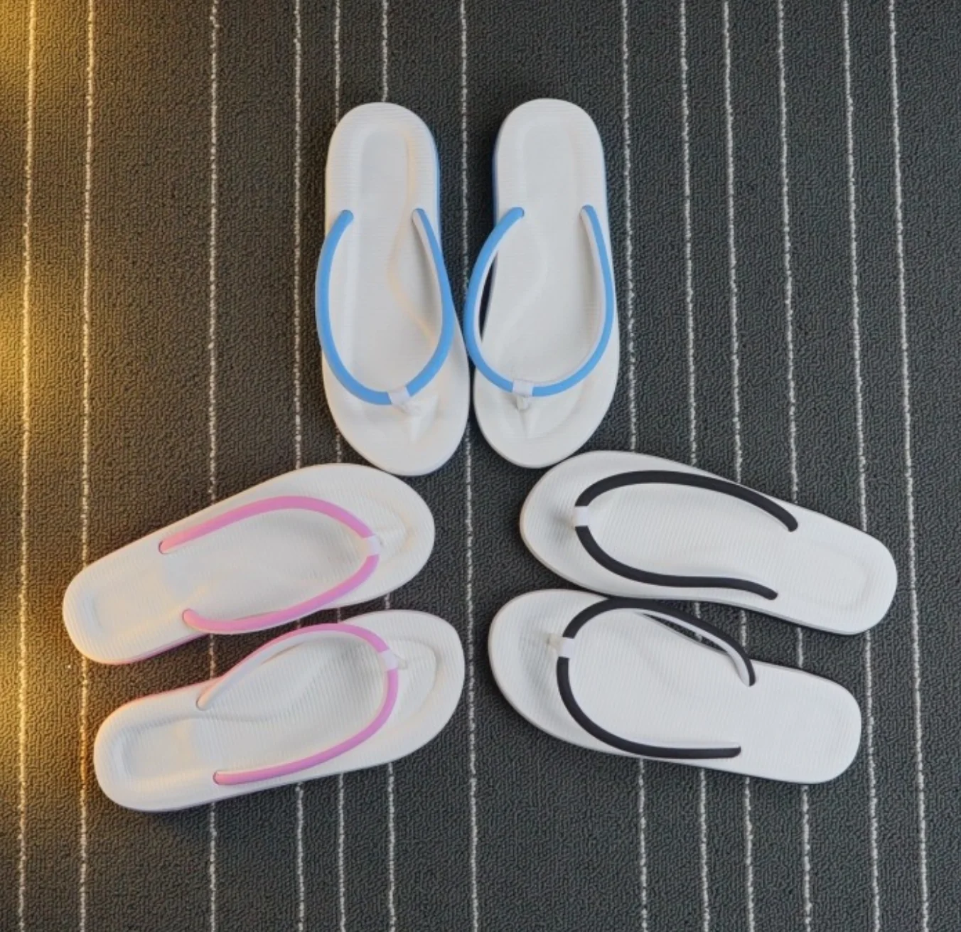 

Wholesale colorful men women cheap eva beach flip flops, Customized color