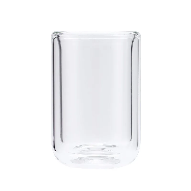 

200ml Double Wall Glass Candle Jar with lid Candle Vessel Double Wall Luxury Glass Jar