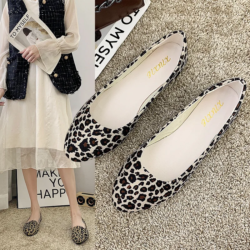 

Leopard print women's shoes Flat shoes 2020 hot models -C1-A6, 2 colors