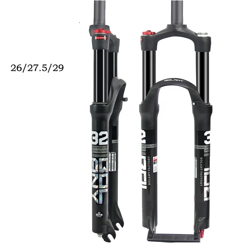 

bicycle forks air suspension hydraulic lockout magnesium alloy MTB fork, Black