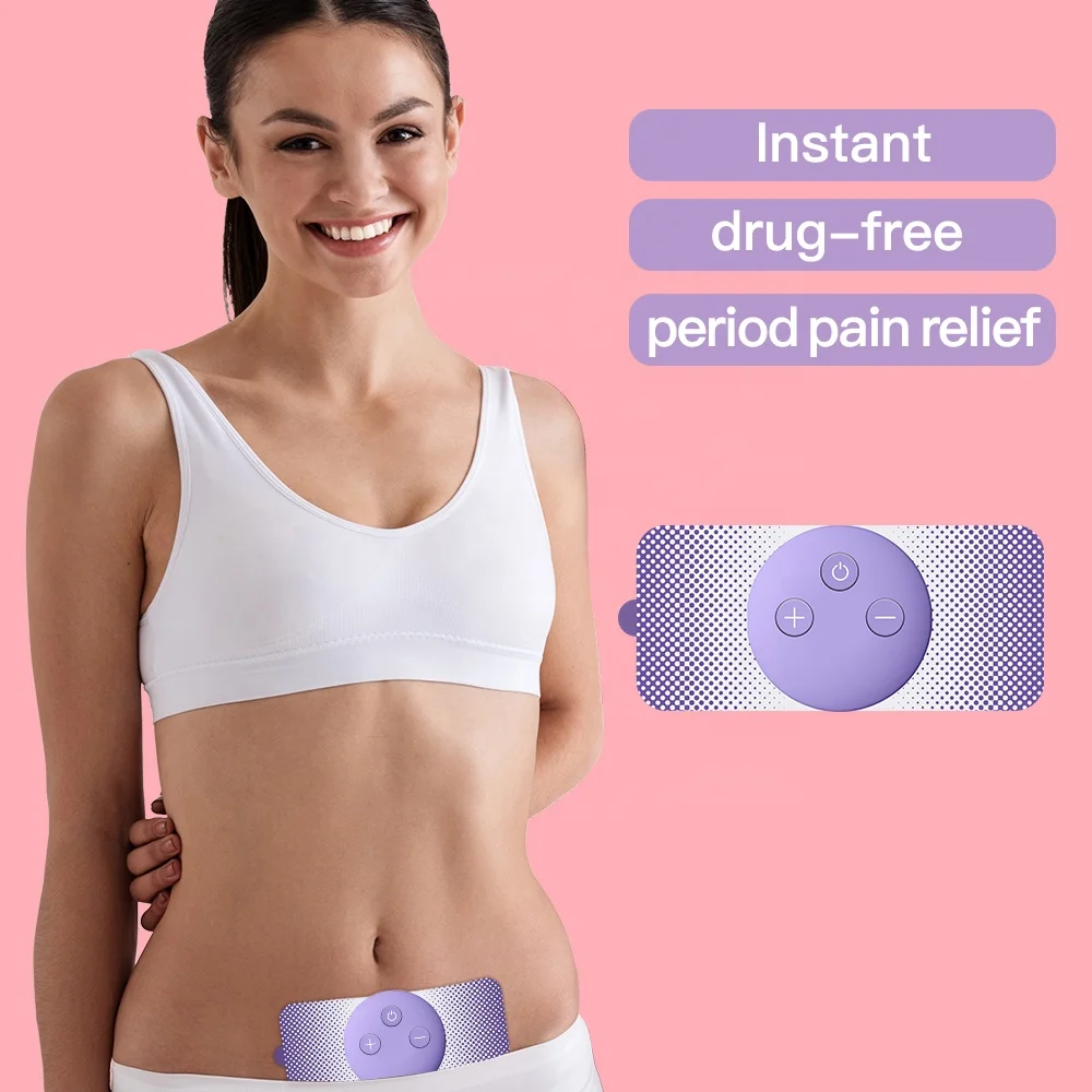 

Wireless Tens Menstrual Period Pain Relief Smart Menstrual Heating Pad Period Electrode Pads Abdomen Pain Relief Massage Device