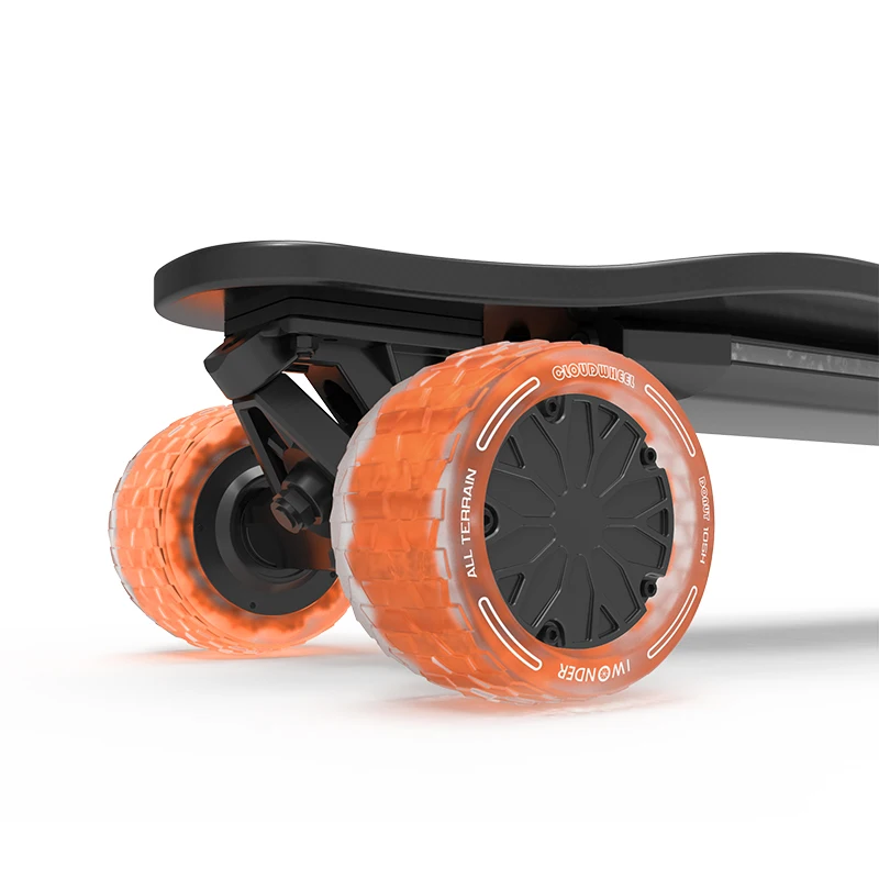 IWonder electric skateboard longboard 105mm damping foamies core all terrain patent Cloudwheel donut wheels