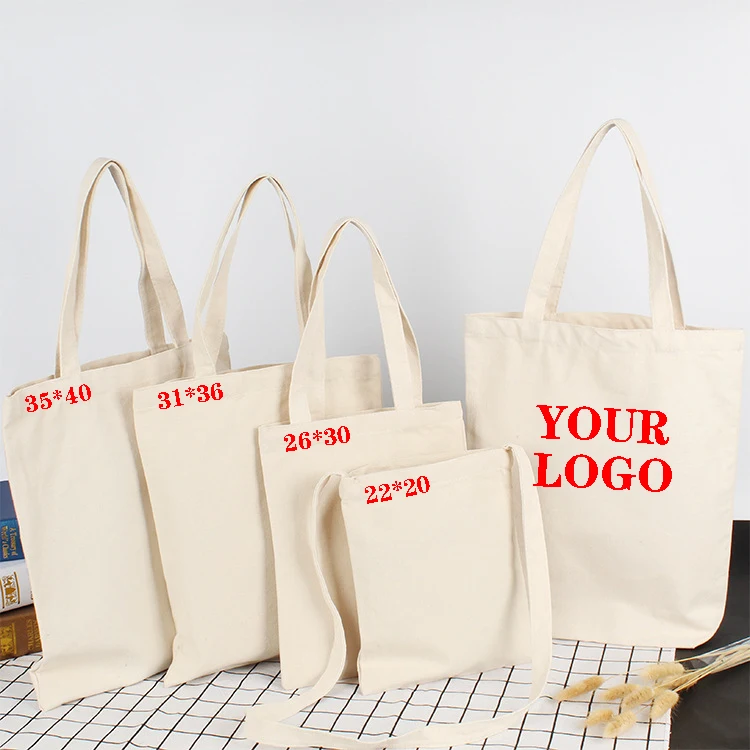 

Spot wholesale high-quality canvas tote bag blank custom logo shopping bag reusable fold cloth bag, Customized color