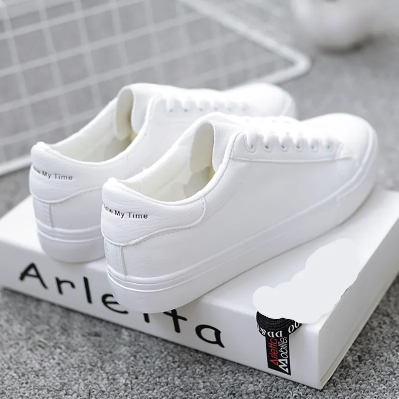

2021 new ladies casual sports white shoes, As pictures