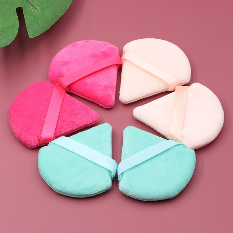 

Hot sales Triangle colorful makeup puff Air Cushion BB Cream Puff Makeup Foundation Sponge Facial Smooth Cosmetic Powder Puff, Customized color