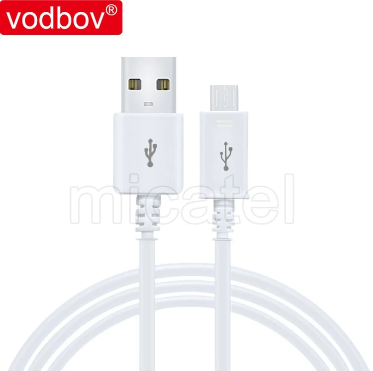 

vodbov Cheapest Original 2A Micro USB cable for android mobile phone charging cable TPE usb data cable, Black and white