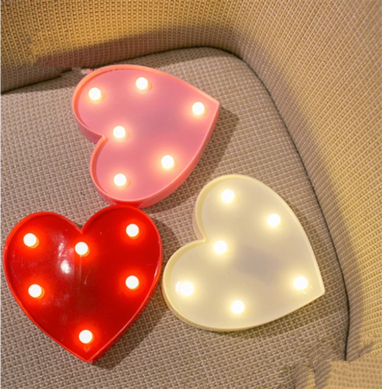 Romantic Wedding Decoration Led Neon Sign Flamingo Heart Moon lOVE Battery Powerd Night light