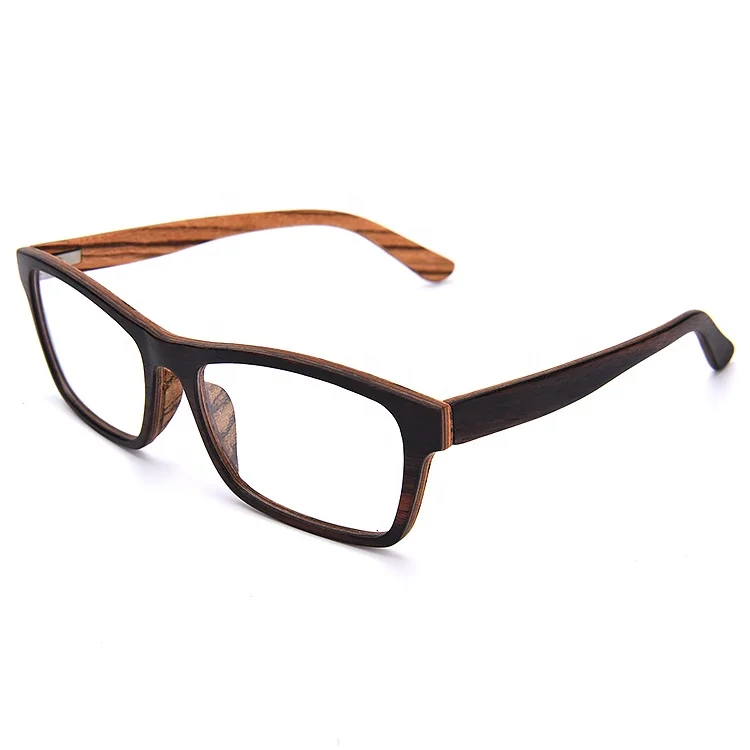 

Fashion Square Bamboo Glasses Wood Optical Eyeglasses Wooden Frame