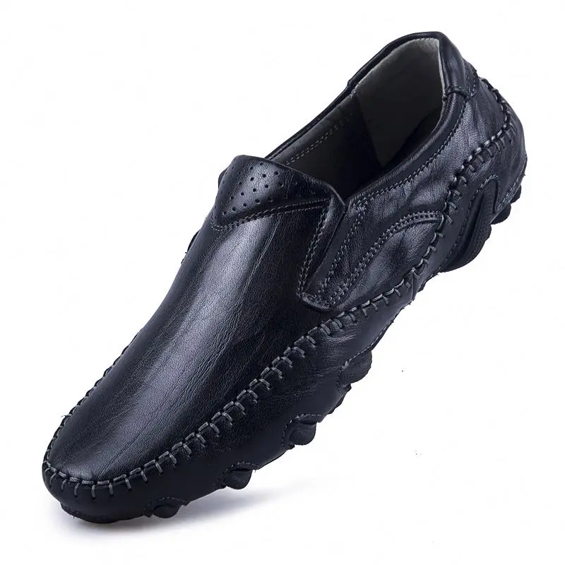 

Good Quality Cow Suede Driving Hot Sale Casual Men Loafer Shoes Genuine Leather Mens Metallic Textured Slip-On Glitter Loafers