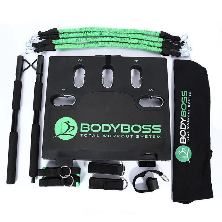 

Home Workout Resistance Bands Collapsible Bar Multi Function Bodyboss 2.0 Training Board