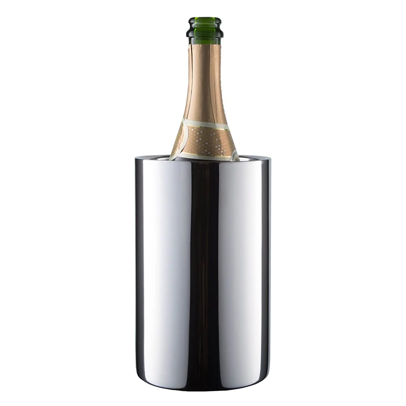 

1600ML Vacuum Stainless Steel Wine Chiller Ice Bucket holder Insulated Wine Cooler Wine and Champagne Bottles Holder, Customized color