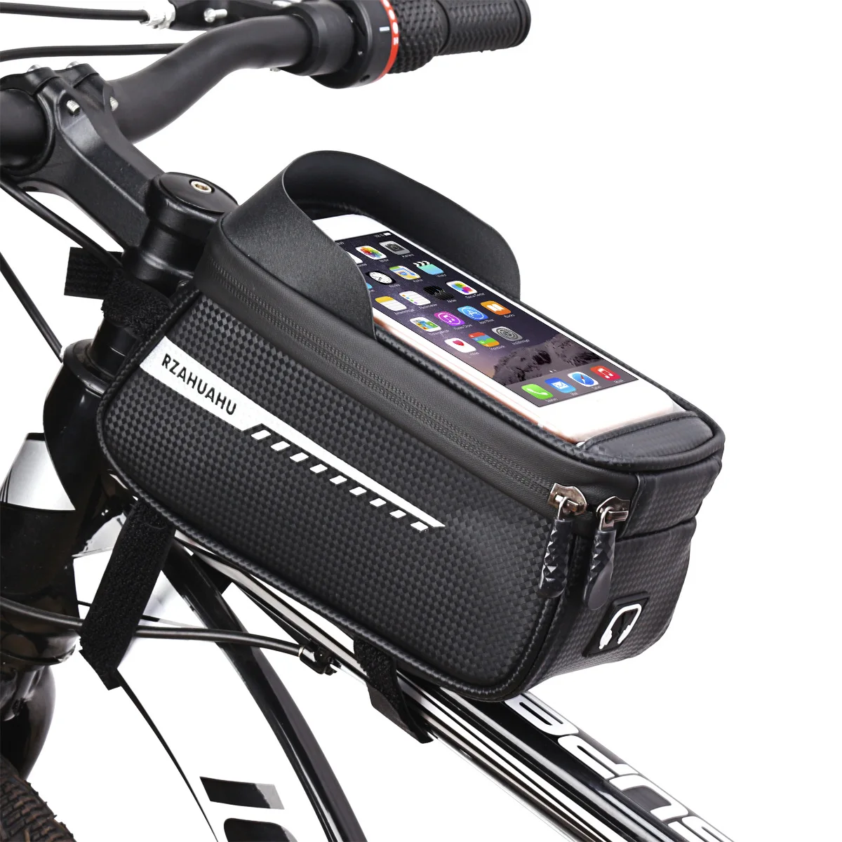 

Waterproof Bike Cycling Bicycle Storage Saddle Bag Fits Phones Below 6.0 inches, Black, red, grey, blue