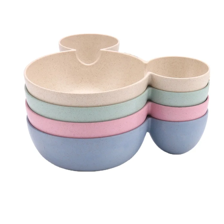 

2021 Best Selling Cute Animal Design Children rectangle Tableware Set BW-02