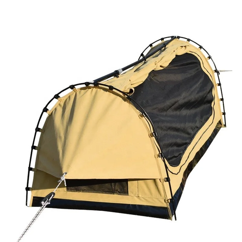 

Factory direct sale camping hiking waterproof canvas fabric portable swag tent