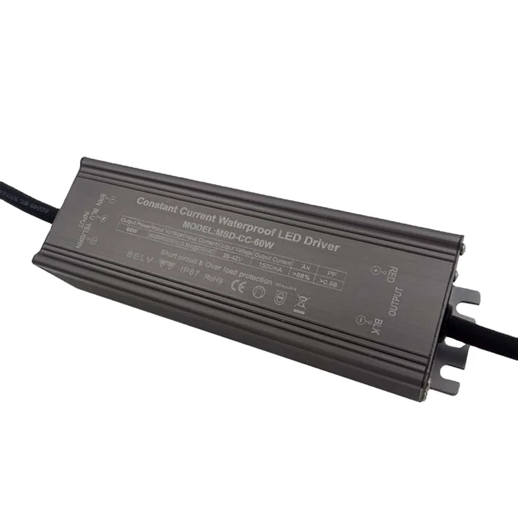 factory IP67 Waterproof for outdoor led driver 50W constant current 1500mA power supply