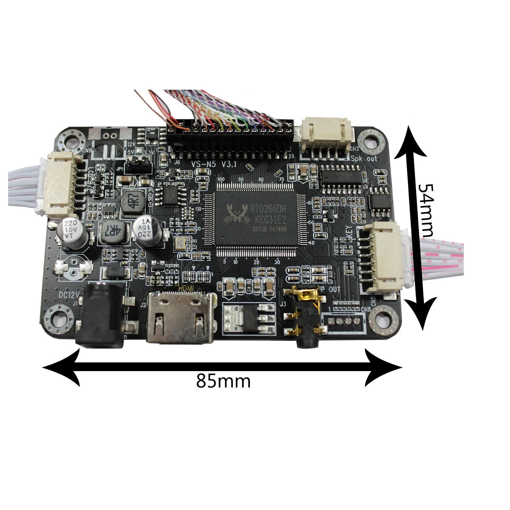 

HD-MI LCD controller Board Work for LVDS Interface LCD Screen Compatible With 12.3inch 1920x720 HSD123KPW1-A30 HSD123KPW2-D10