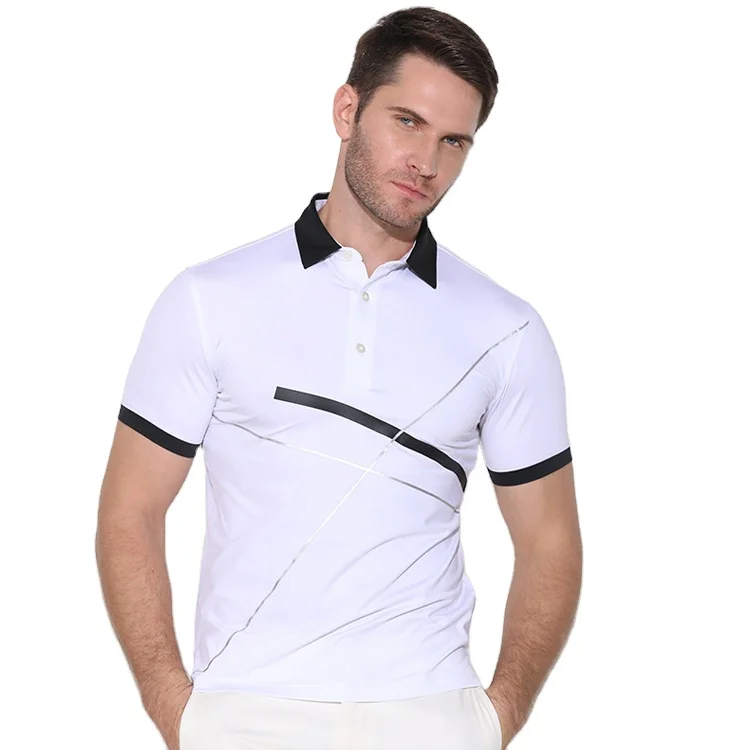 

2021 New Design Your Own Plain Premium Performance Tshirts Mens Golf Sports Polo Shirts