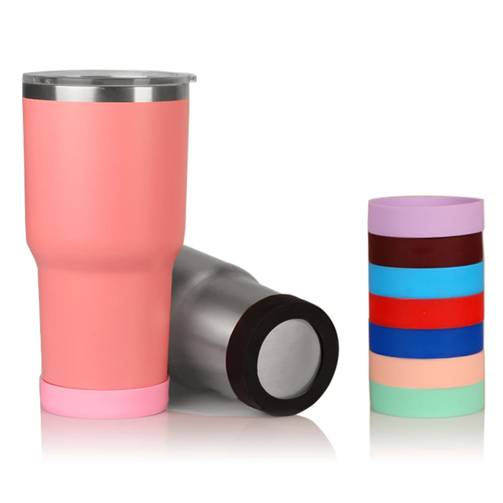 

High Quality Silicone Bottle Bottom Protection Sleeve Round Protective Cover, Costomized pms color/ 4c-process full color