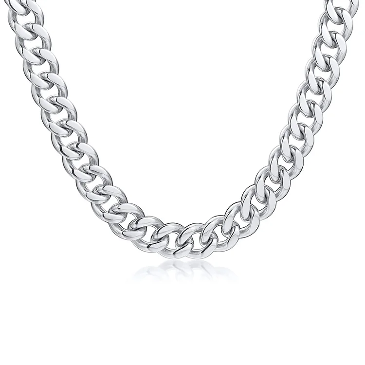

Wholesales Thick Chain Necklace for Men and Women Couple Stainless Steel Jewelry, Picture shows