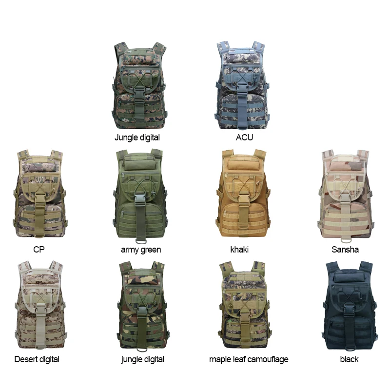 

Wholesale custom 35L large capacity casual outdoor hiking camping waterproof oxford trekking bag sports travel tactical backpack, Customized color