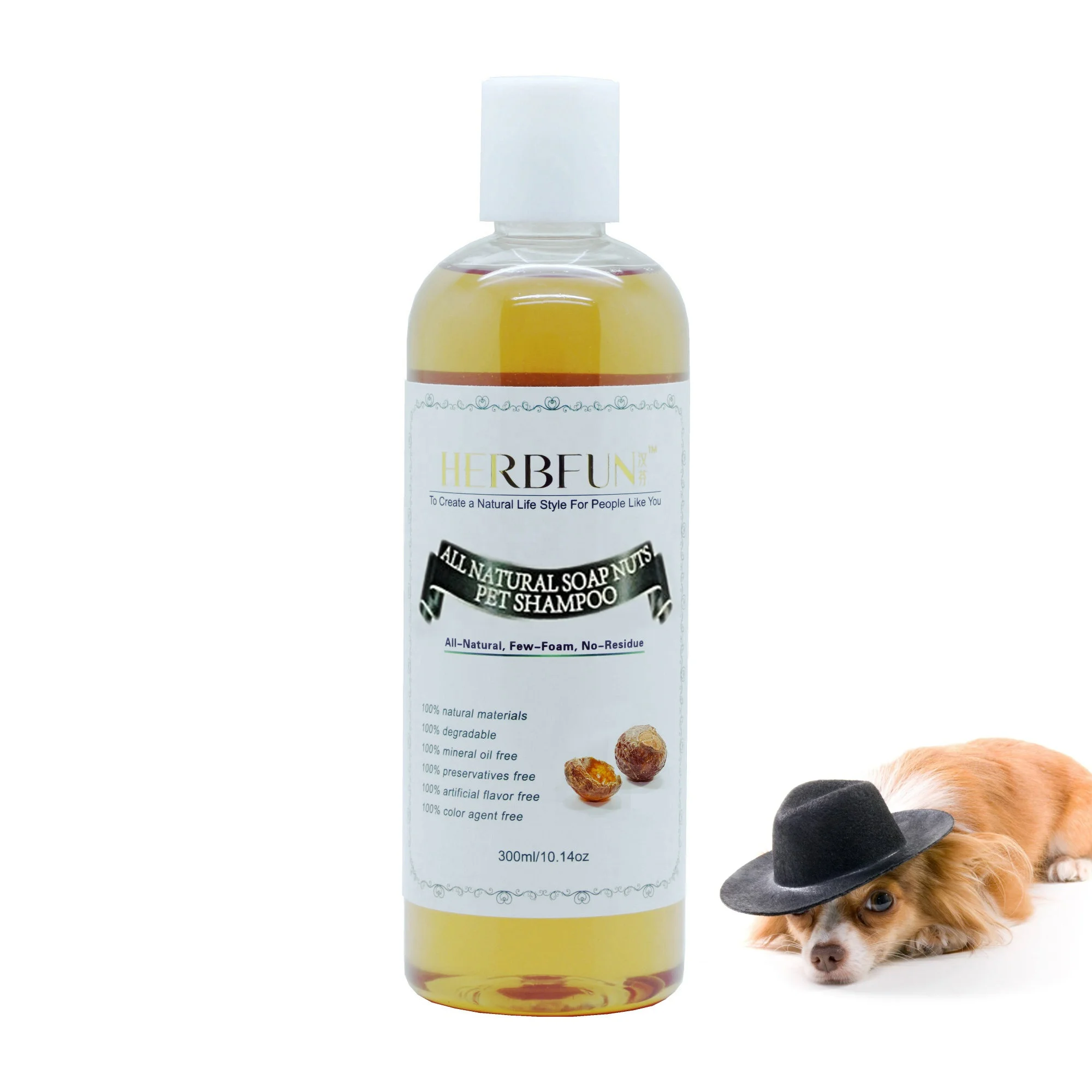 

Anti-bacteria Itch Relieving Natural Organic Pet Supplies Cat and Dog Shampoo, Light yellow, colorless, customized color