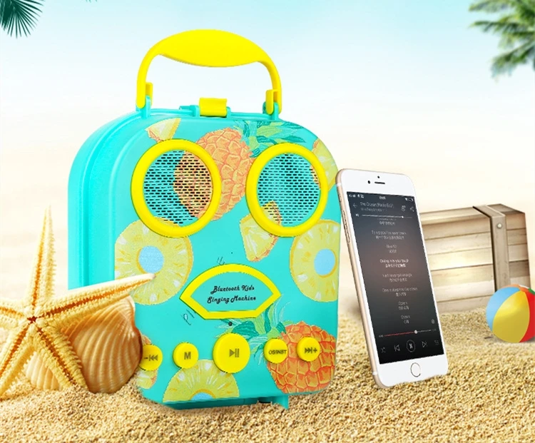 Mp3 player music speaker, microphone speaker, mini super cute kids bluetooth speaker with microphone - ANKUX.COM