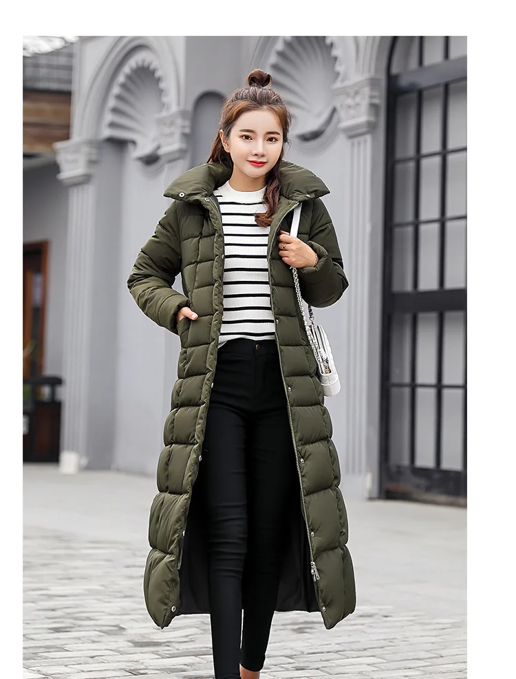 Hot selling winter coat women winter long jackets for ladies black women's jackets