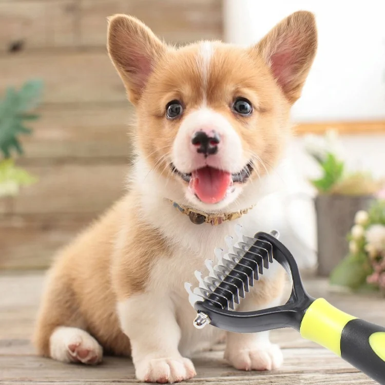 

Home Pet Hair Removal Slicker Tool Soft Massage Cat Hair Clean Comb Dog Brush Pet Grooming Hair Removal Brush, Three