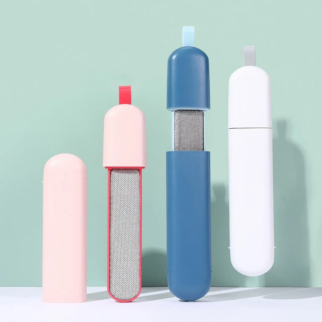 

Manufacturer wholesale ABS pink white blue pet cat hair remover ice cream design, Blue,pink,white