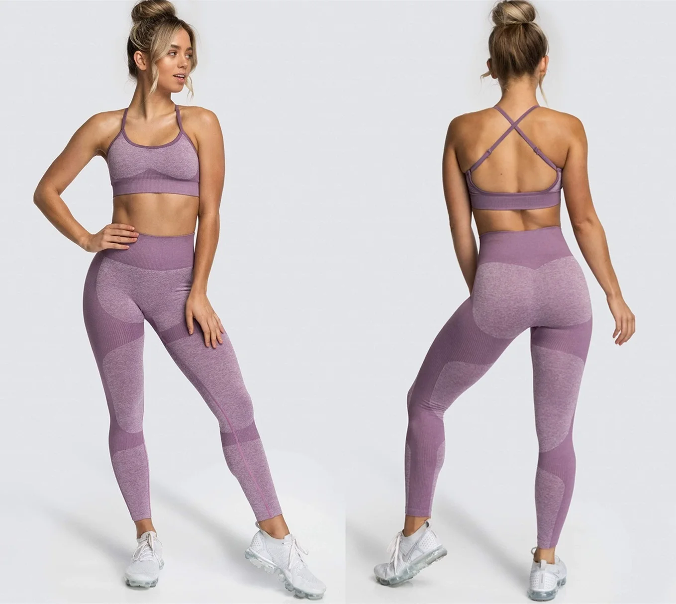 

BBLXF9154 gym yoga wear sportswear 2-piece fitness yoga set