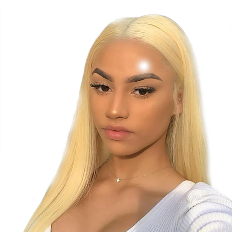 

Apple Girl Dropshipping Wholesale Blonde Wig Human Hair Lace Front Mink Brazilian Hair Vendor 613 Blonde Lace Front Wig Straight
