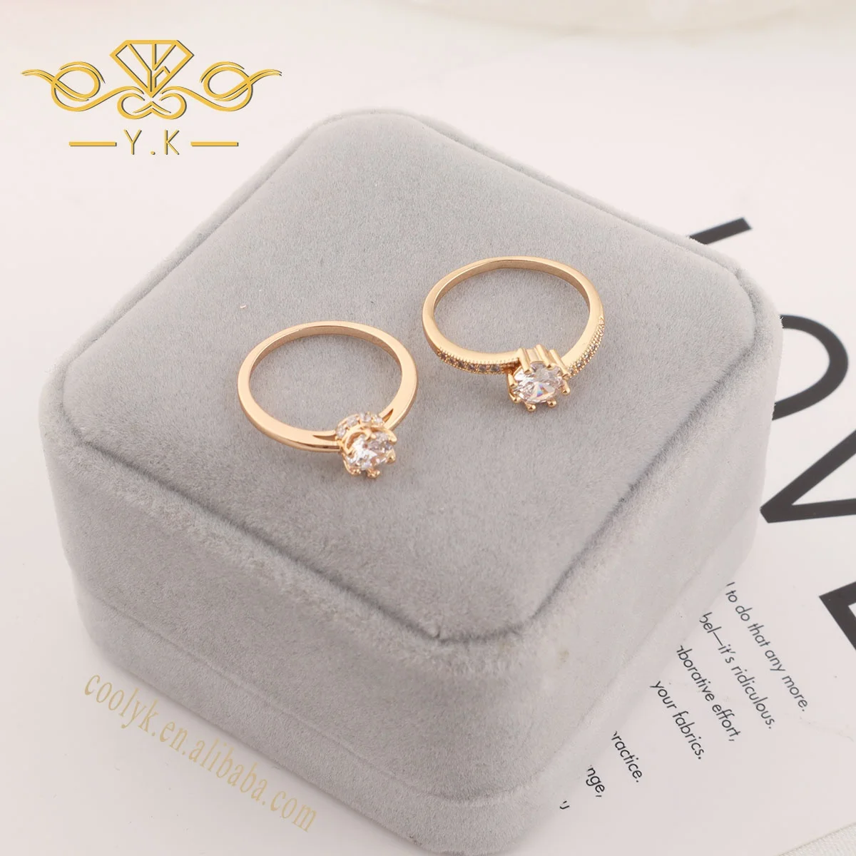 

Luxury 10 Carat Diamond 925 Sterling Silver Open Gemstone band Classic Zirconia Engagement Gold Wedding Rings