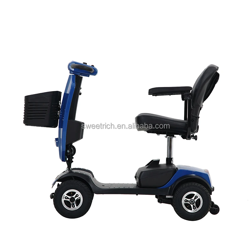 

USA Warehouse Aluminum Folding 4 Wheel Off Road Golf Mobility Electric Scooter, Red , blue, or customized