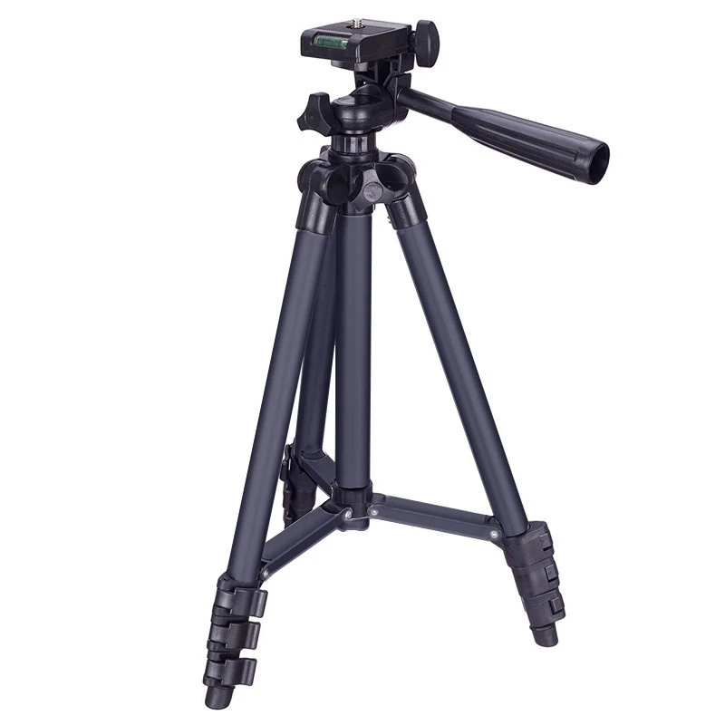 

3120 Live Broadcast Tripod 4-Section Legs Aluminum Alloy Tripod Mount with U-Shape 3D Tripod Head for for DSLR & Digital Camera