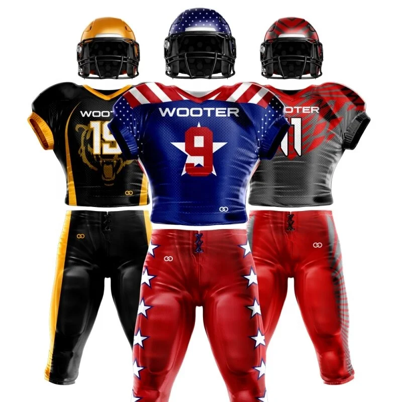 
Pakistan Made Customized design American Football Jersey/American Football Uniforms Comfortable youth American football Uniform 