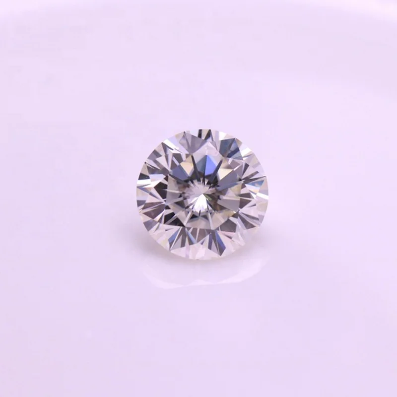 

wuzhou loose wholesale Price Per Carat Round Brilliant DEF VVS White 5mm 6mm 6.5mm 7mm 8mm Moissanite For Ring