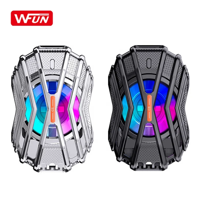 

WFUN Portable Heat sink Semiconductor Radiator P40 Cooling Fan Mobile Cooler for PUBG Gaming Accessories, Black and silver