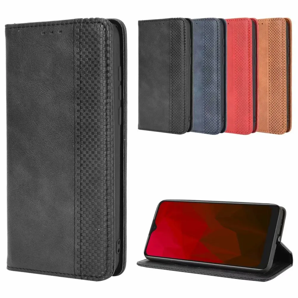 

Retro Flip Wallet Leather Case Cover For Vodafone Smart V11, As pictures