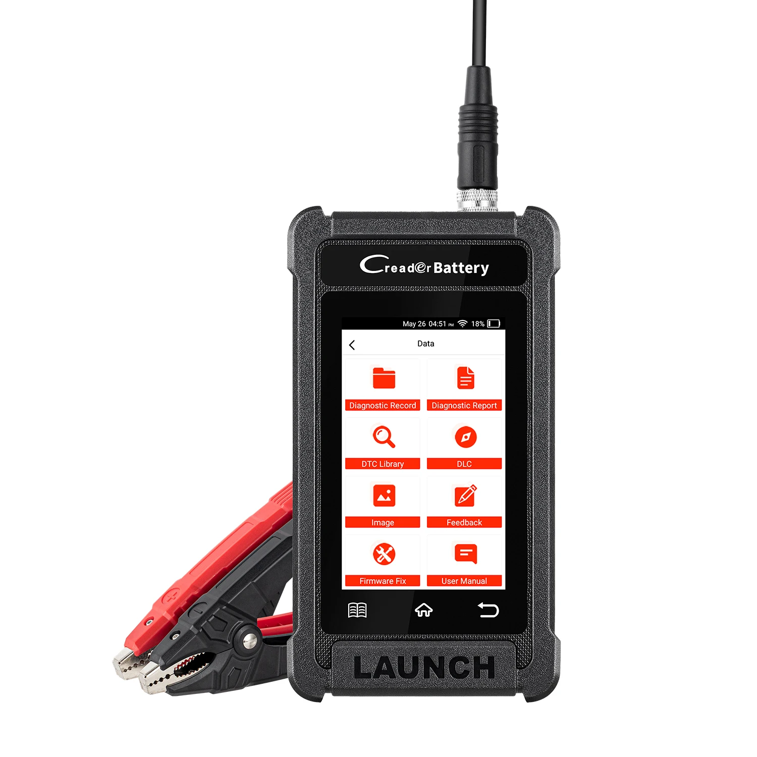 

LAUNCH CRB5001 Battery Tester 12V Car ENG ABS SRS AT Diagnostic Scanner TPMS BMS 6 Reset Free Update