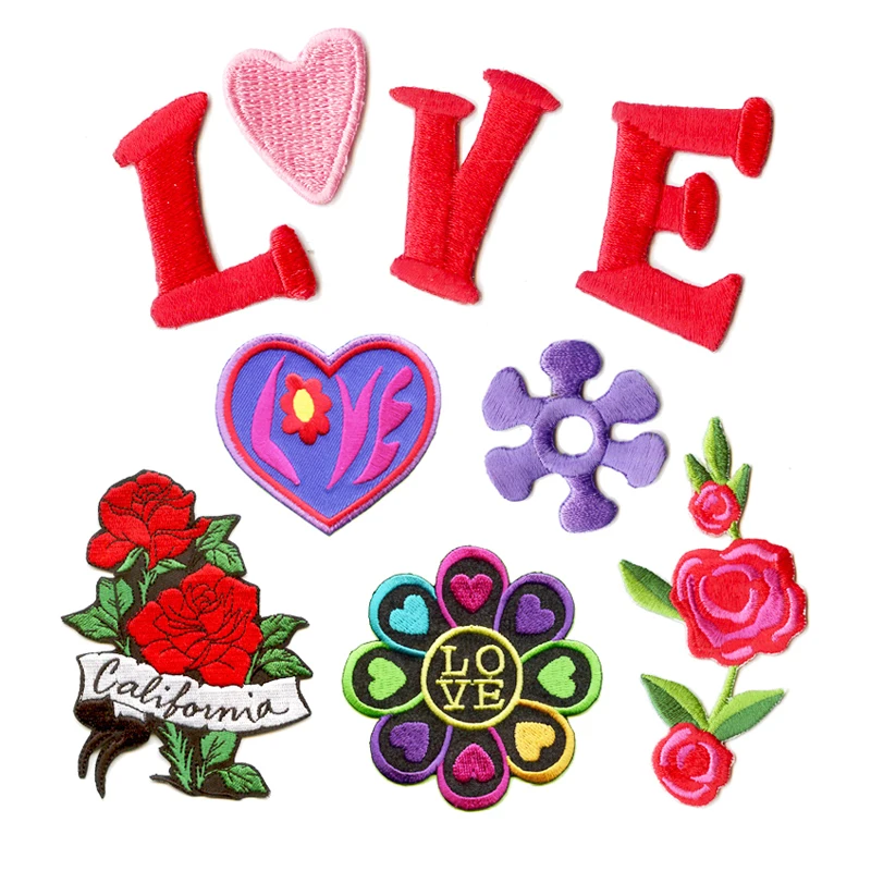 

sunflower manufactuer wholesale custom flower shape badge embroidery patch