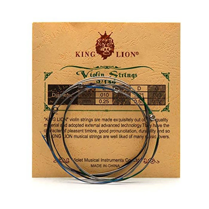 King Lion Brand Coppernickel Alloy Wound Steel Core Violin Strings