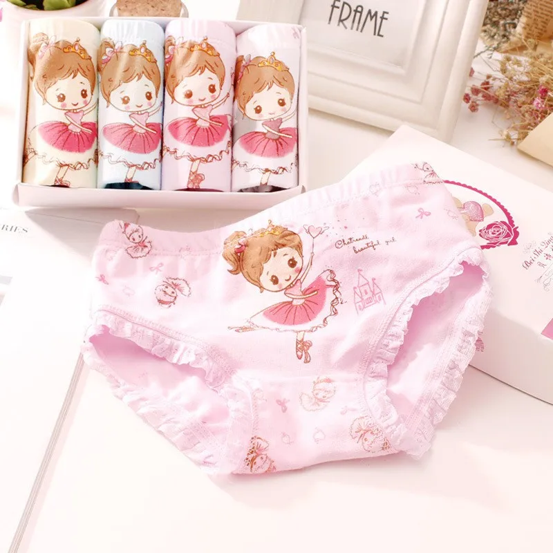 

Random 3PCS Cartoon Girl Triangle Children Girl Panty Kids Briefs