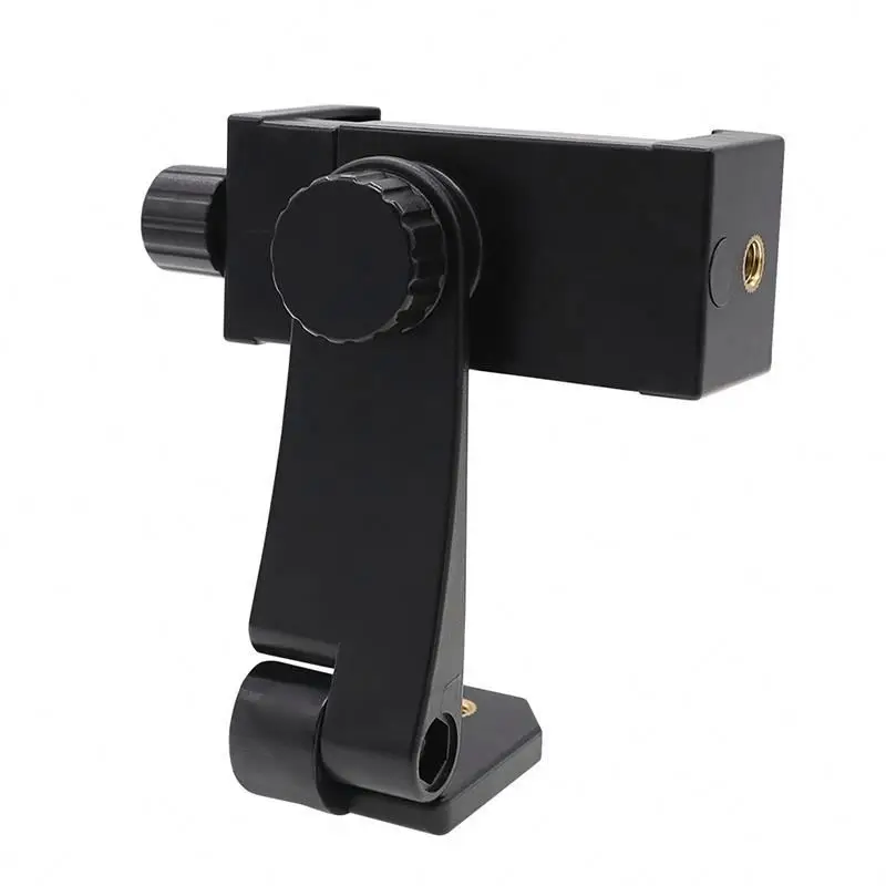 

Foldable phone holder desktop bracket tripod tablet stand for live video record TOLen live bracket, Black