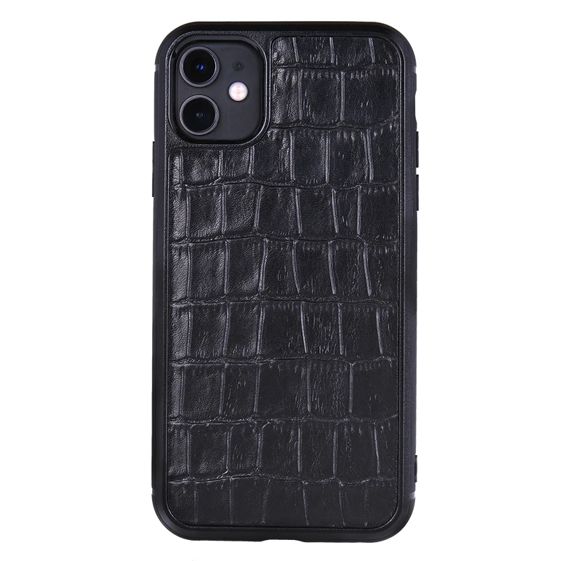 

Wholesale Crocodile Genuine Leather Back Cover Phone Case for iPhone 11 Luxury case for iPhone 12 pro max leather cover